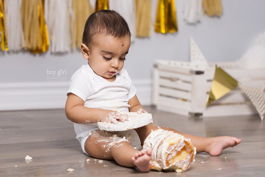 Cake Smash Session First Birthday Portraits www.boygirlphotography.com