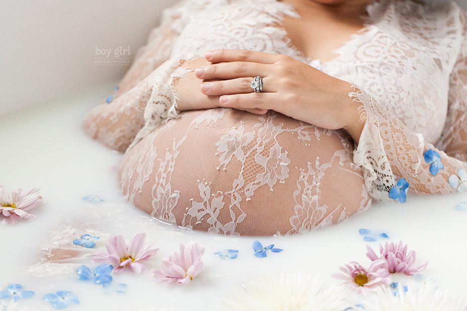 Milk Bath Maternity Photos, Milk, Toronto Newborn Photographer